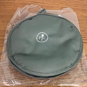 NEW Pampered Chef Gray Tortilla Warmer, 11” Microwave Safe, Machine Washable